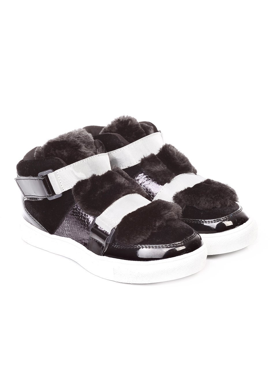 Ежедневни детски кецове в черно 19K-17733 black