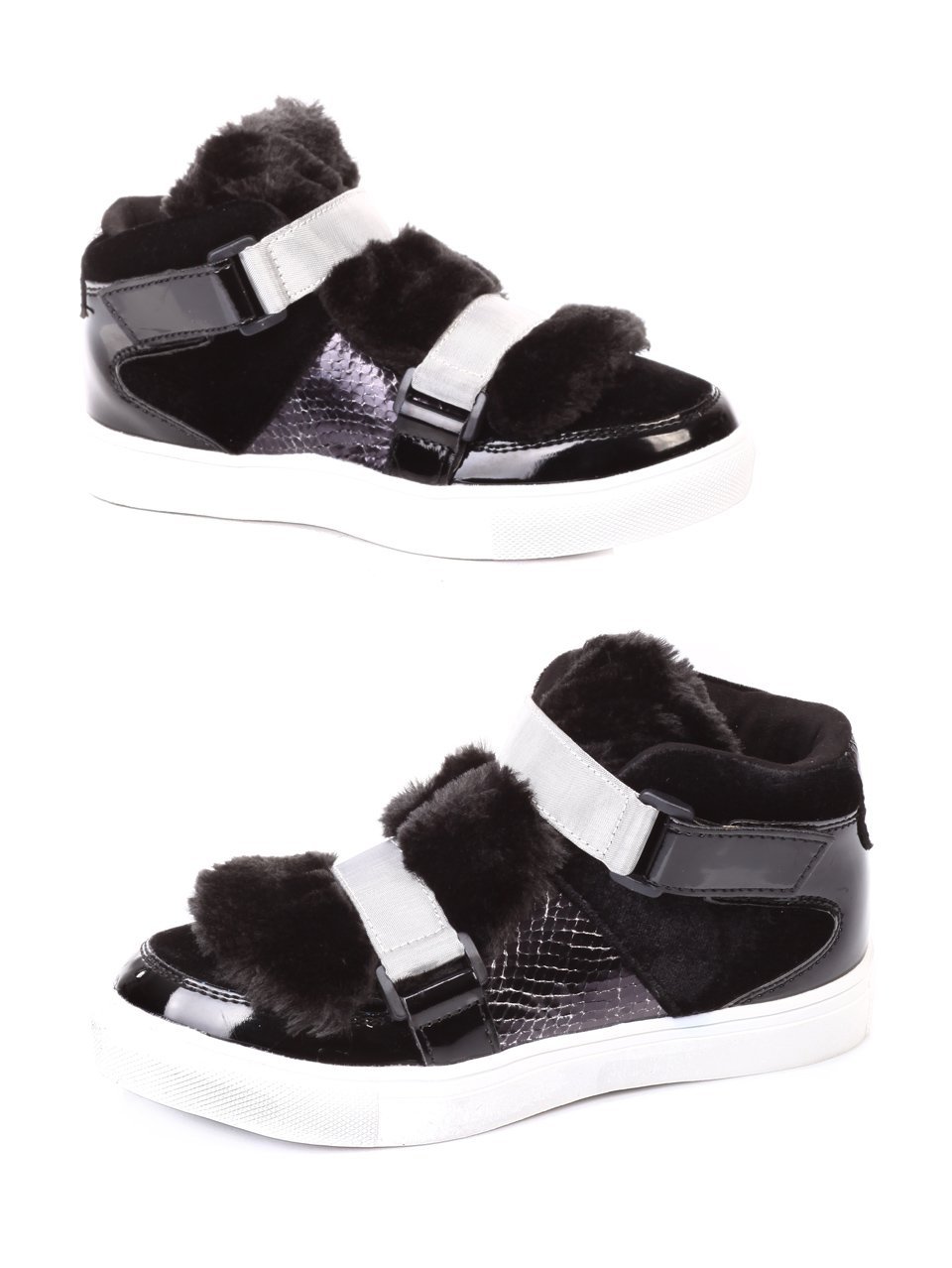 Ежедневни детски кецове в черно 19K-17733 black