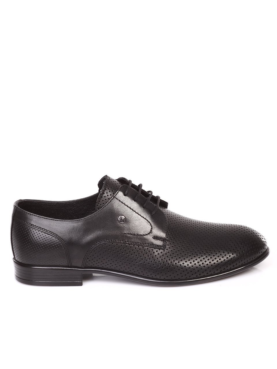 Елегантни мъжки обувки от естествена кожа 7AT-18513 black