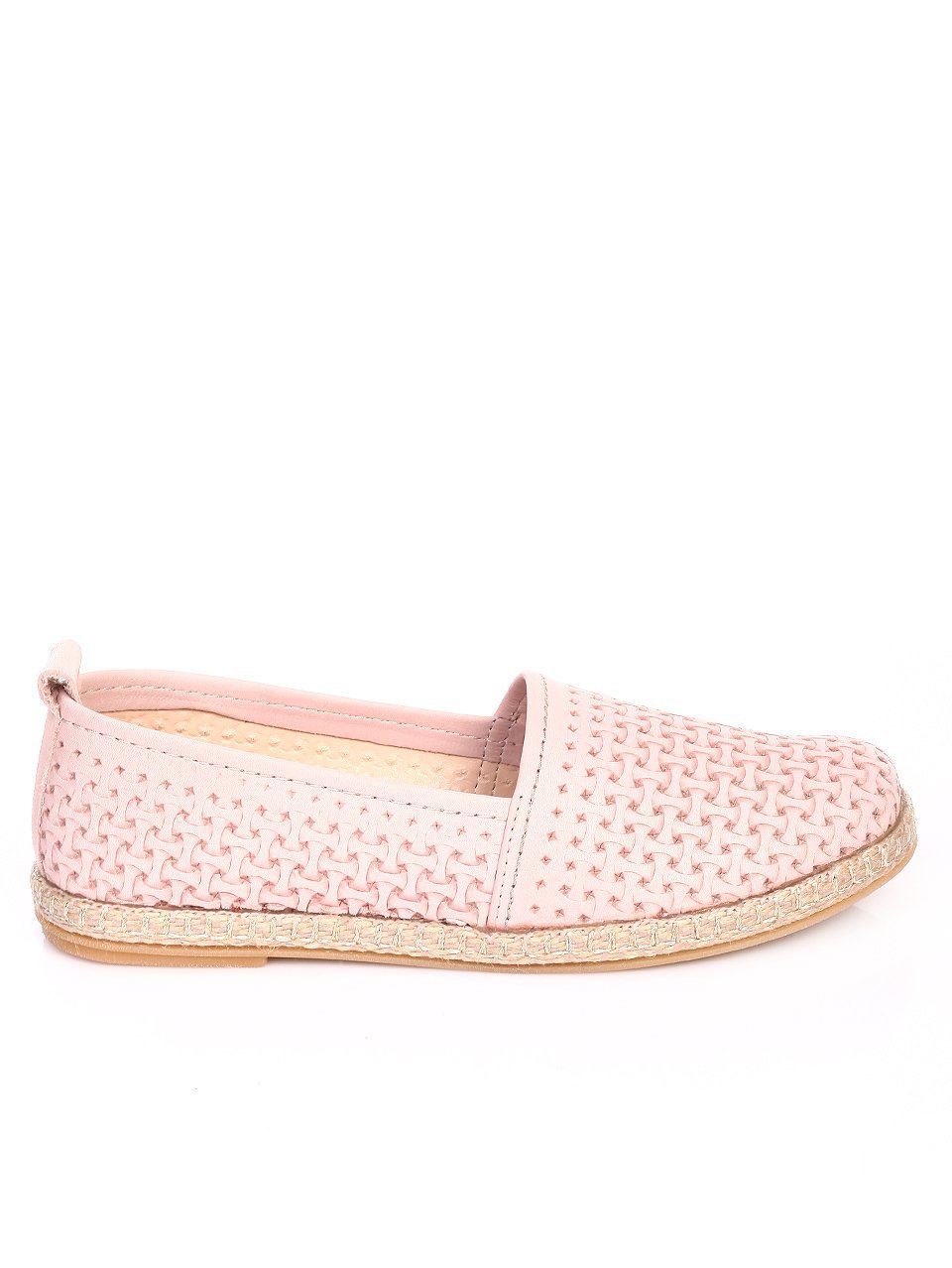 Ежедневни дамски обувки от естествена кожа 3AT-17575 pink