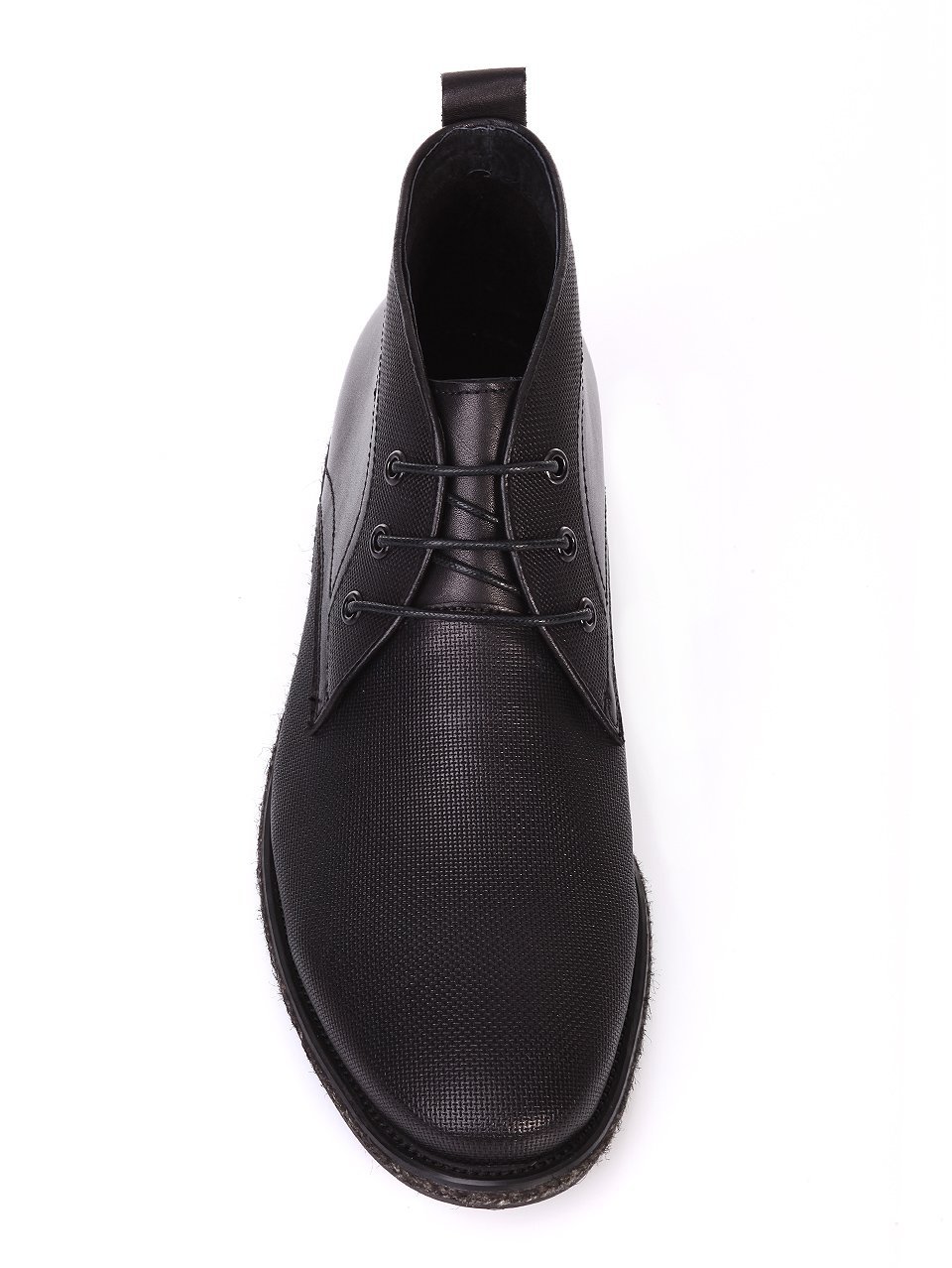 Елегантни мъжки боти от естествена кожа 6N-16752 black