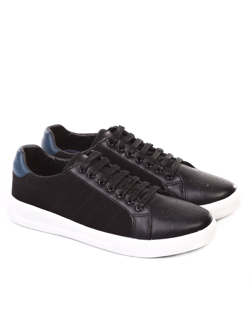 Ежедневни мъжки обувки в черно 7N-18117 black