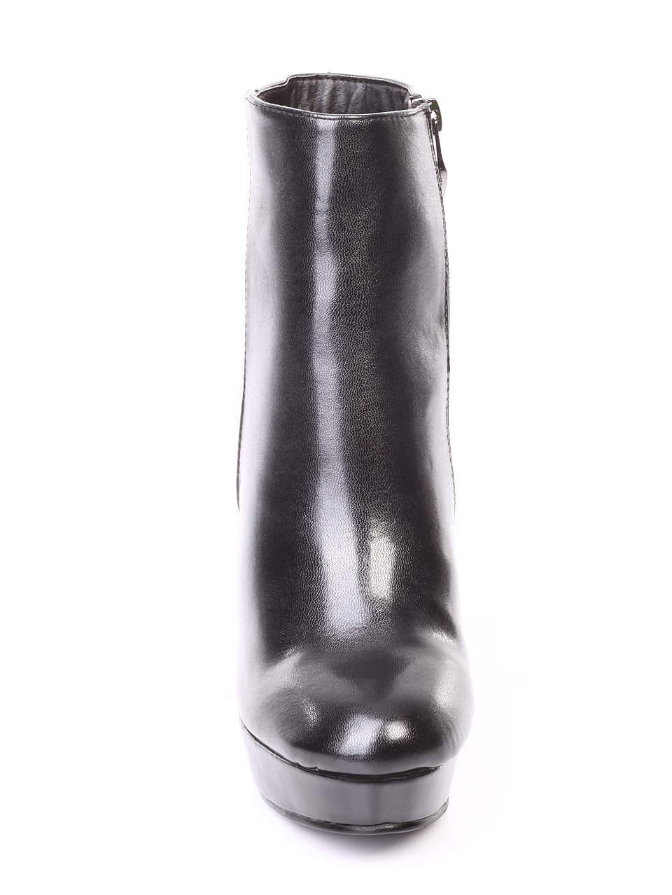 Дамски боти от еко кожа в черно 2L-17891 black pu