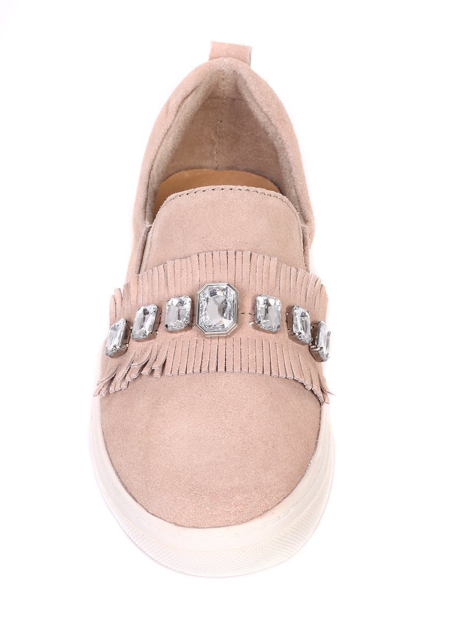 Ежедневни дамски обувки от естествен велур 3I-18248 pink